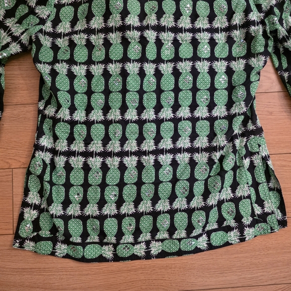 Tory Burch Pineapple Tunic Top- 2 - Picture 9 of 13